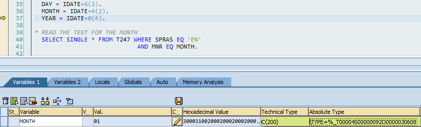 Function test mode with stange param type